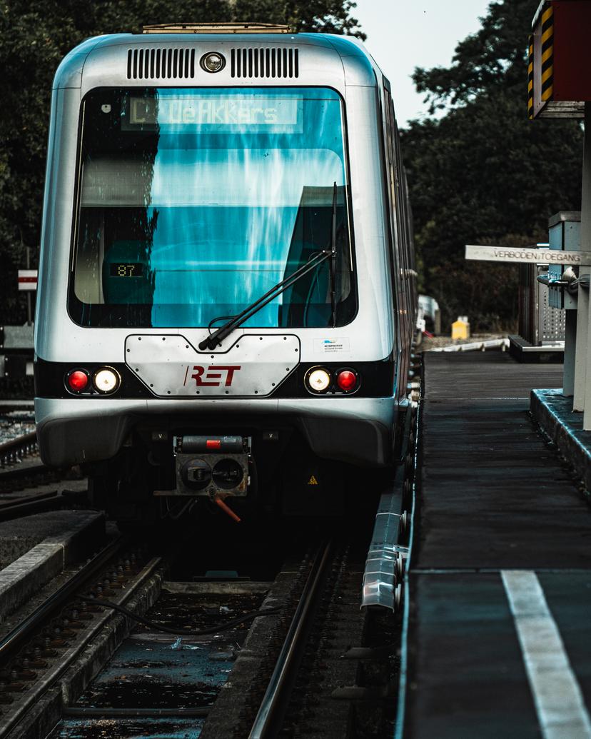 Train in Rotterdam